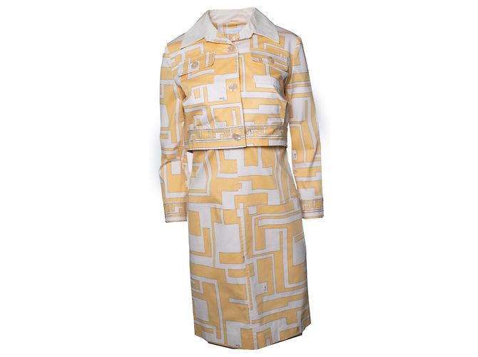 Emilio Pucci, Conjunto gemelo en durazno y blanco Naranja - vista 2
