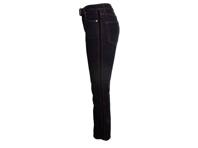 Erdem, jeans vina azul oscuro con cinturón - vista 2