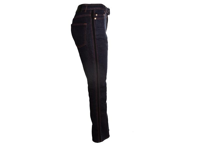 Erdem, jeans vina azul oscuro con cinturón - vista 4