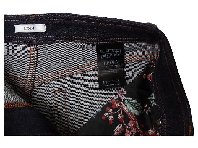 Erdem, jeans vina azul oscuro con cinturón - vista 5