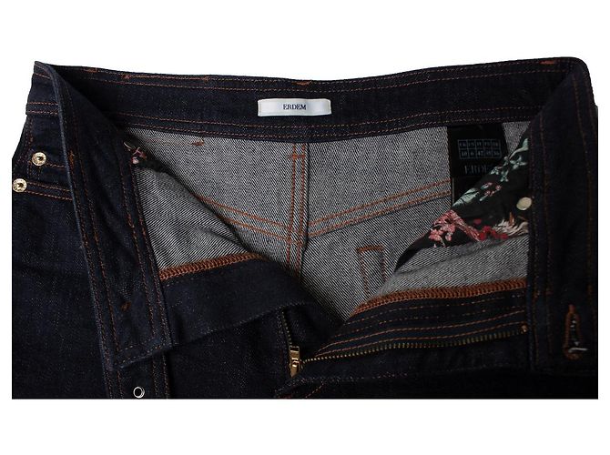 Erdem, jeans vina azul oscuro con cinturón - vista 6