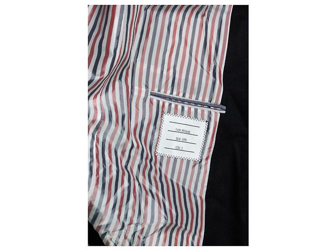 Thom Browne, schwarzer Trenchcoat - Ansicht 10