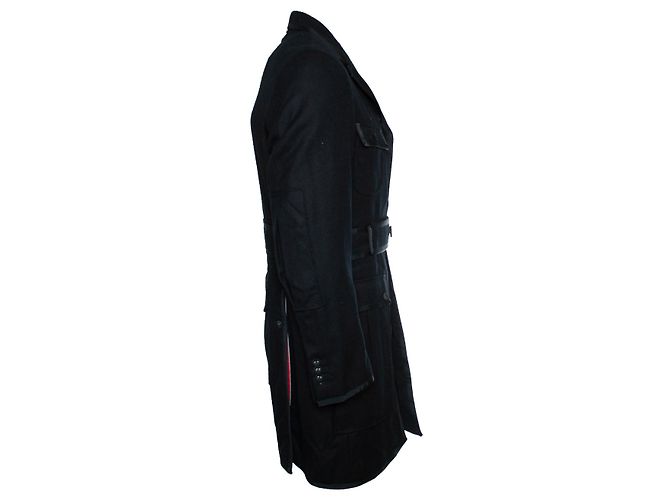 Thom Browne, schwarzer Trenchcoat - Ansicht 4