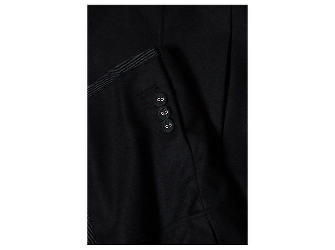 Thom Browne, schwarzer Trenchcoat - Ansicht 6