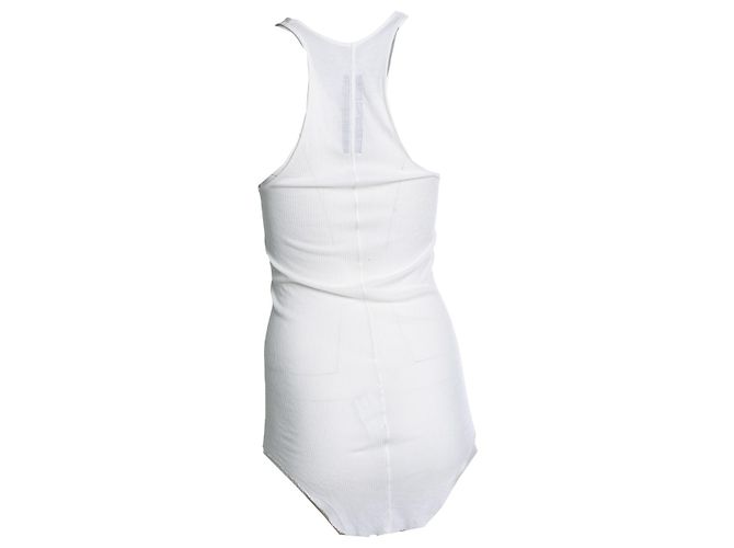 Rick Owens, canotta Mountain FW12 in bianco - vista 3