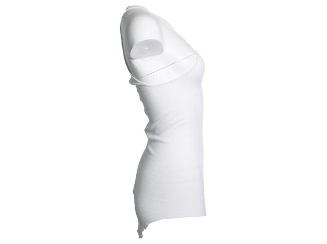 Rick Owens, canotta Mountain FW12 in bianco - vista 4