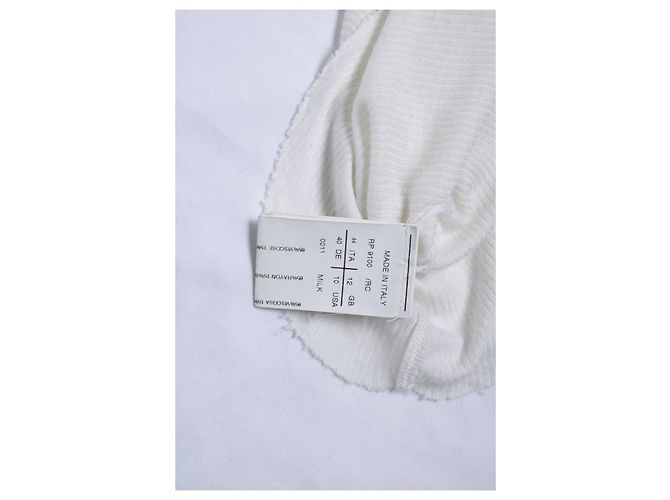 Rick Owens, canotta Mountain FW12 in bianco - vista 5