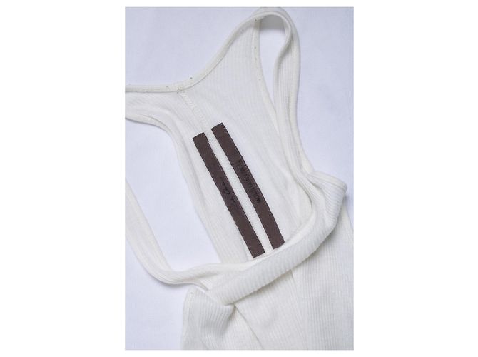 Rick Owens, canotta Mountain FW12 in bianco - vista 6