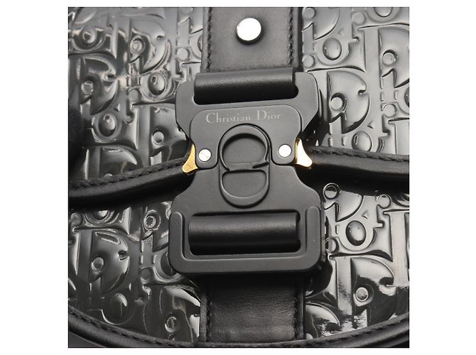 Christian Dior Saddle Messenger Patent Leather Noir - vue 3