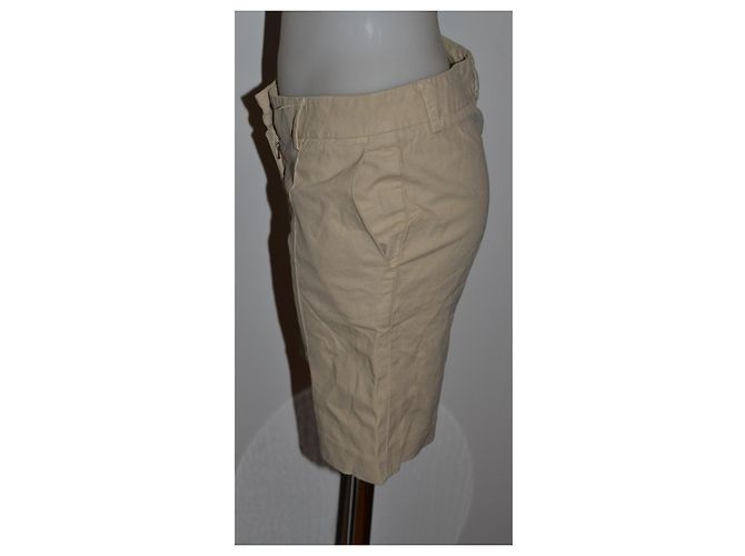 Fendi Shorts beige Baumwolle Größe 38 - Ansicht 2