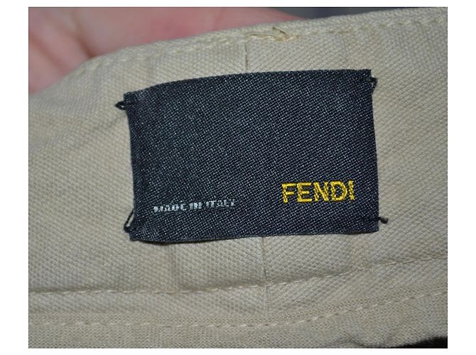 Fendi Shorts beige Baumwolle Größe 38 - Ansicht 4