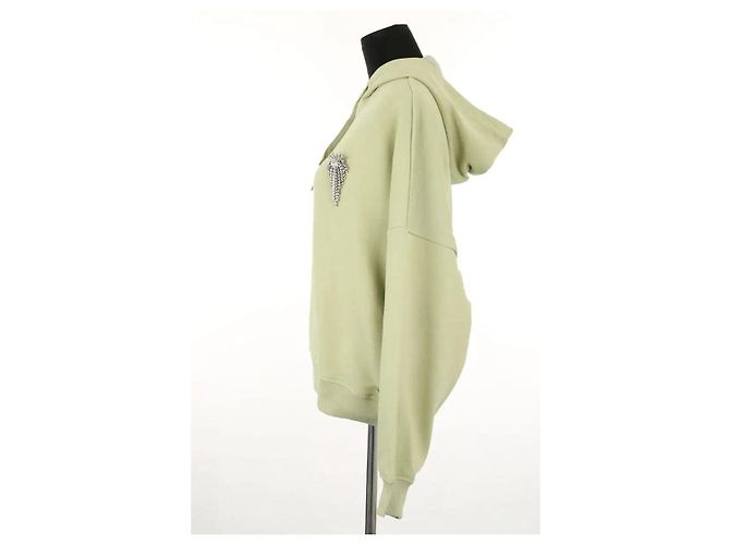 Alexandre Vauthier Sudadera de algodón verde - vista 3