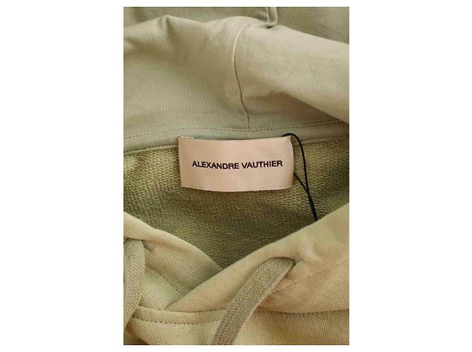 Alexandre Vauthier Sudadera de algodón verde - vista 5