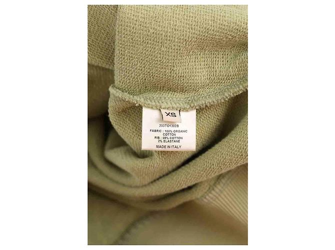 Alexandre Vauthier Sudadera de algodón verde - vista 6