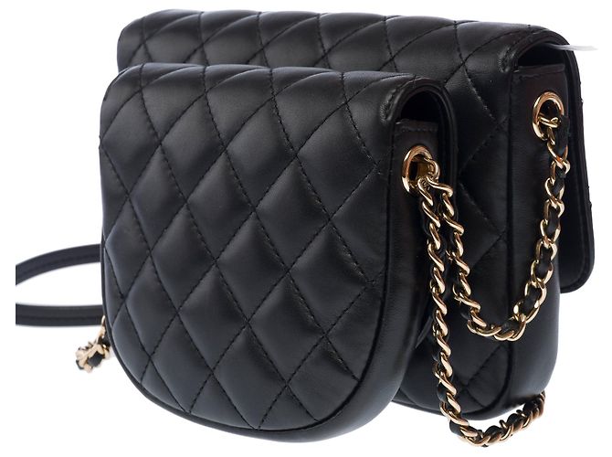 Borsa CHANEL Side Pack in Pelle Nera - 103216 Nero - vista 8