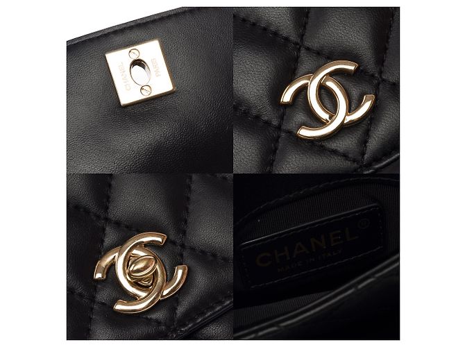 Borsa CHANEL Side Pack in Pelle Nera - 103216 Nero - vista 9