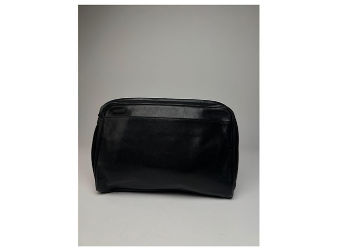 Clutch in pelle vintage Issey Miyake nera Nero - vista 15
