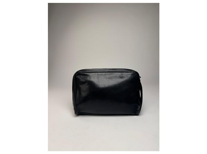 Clutch in pelle vintage Issey Miyake nera Nero - vista 6