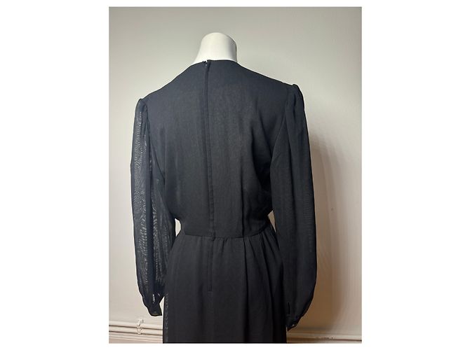Vintage Givenchy Wollkleid Schwarz - Ansicht 12