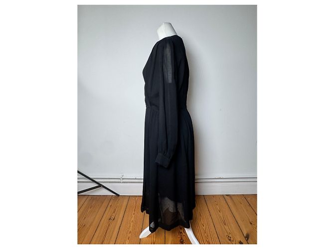 Vintage Givenchy Wollkleid Schwarz - Ansicht 2