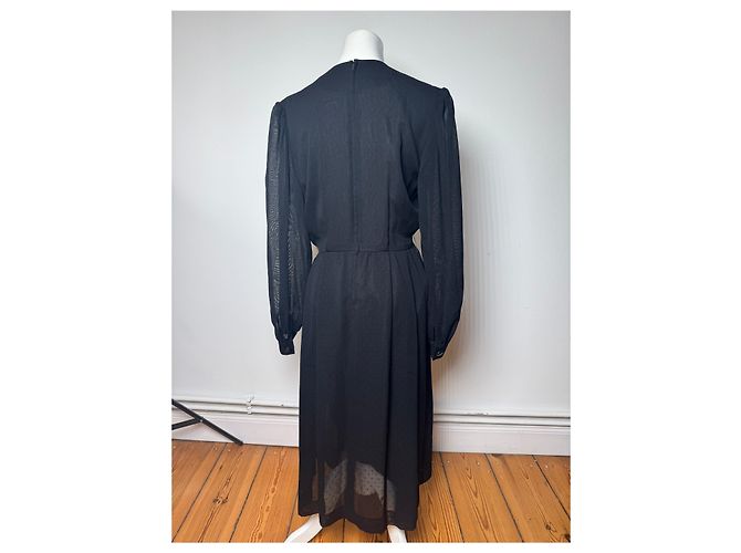 Vintage Givenchy Wollkleid Schwarz - Ansicht 3