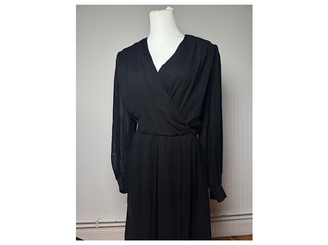 Vintage Givenchy Wollkleid Schwarz - Ansicht 7