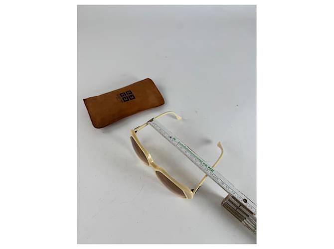 Vintage Givenchy Übergroße Sonnenbrille Weiß - Ansicht 8