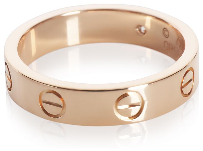 Anello Love Modello Piccolo in Oro Rosa e Diamanti Cartier - vista 3