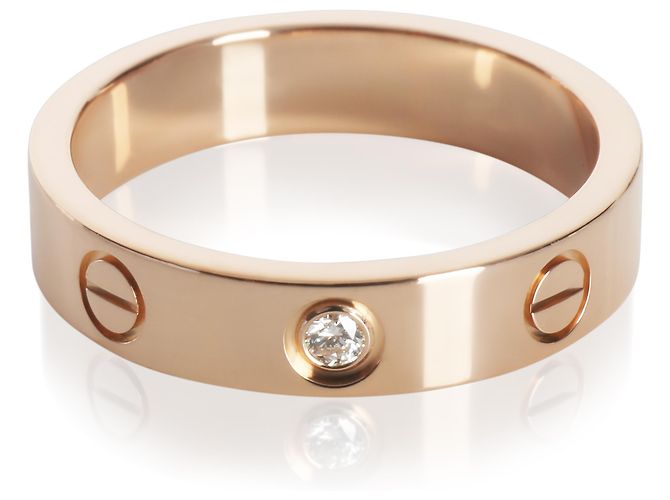 Anello Love Modello Piccolo in Oro Rosa e Diamanti Cartier - vista 4