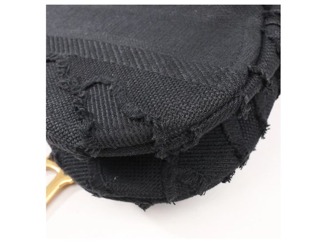 Borsa Classica Saddle Dior in Tela Nera - vista 16