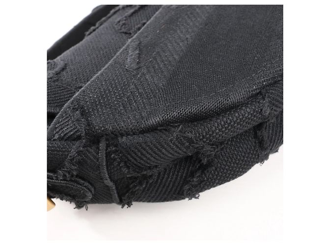 Borsa Classica Saddle Dior in Tela Nera - vista 17