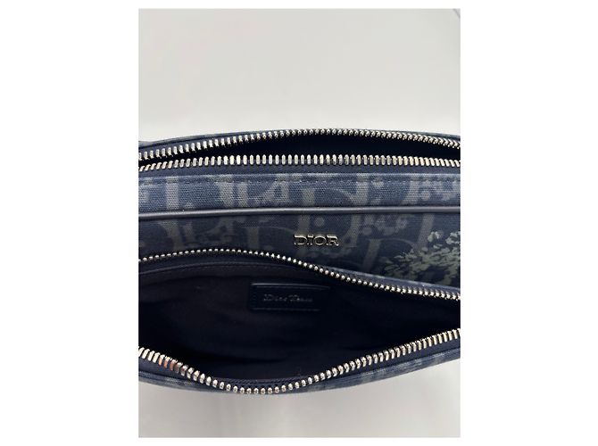 Christian Dior Saddle Triple Zip Leather Preto - vista 2