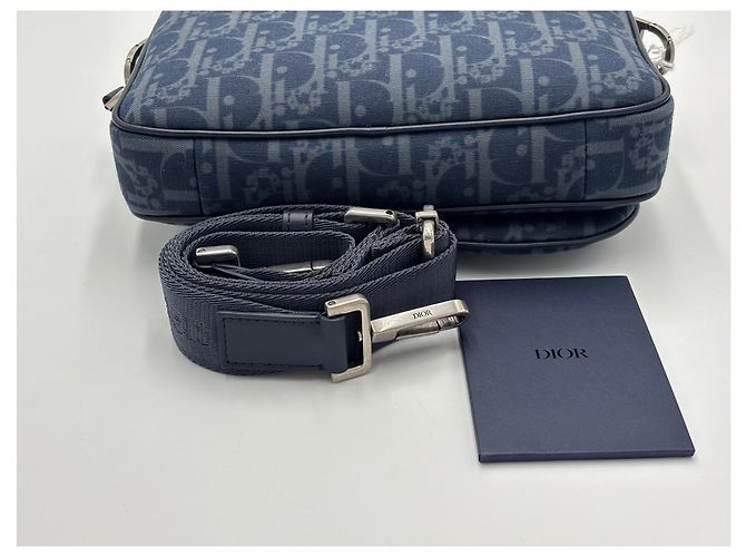 Christian Dior Saddle Triple Zip Leather Preto - vista 4