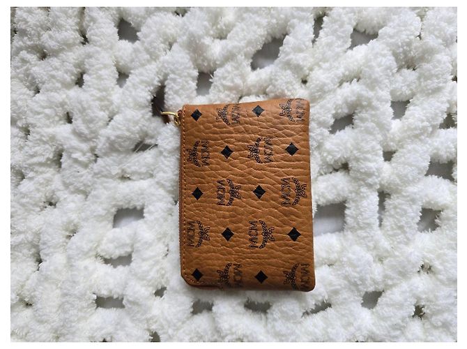 Cartera MCM Visetos de cuero marrón Castaño - vista 2