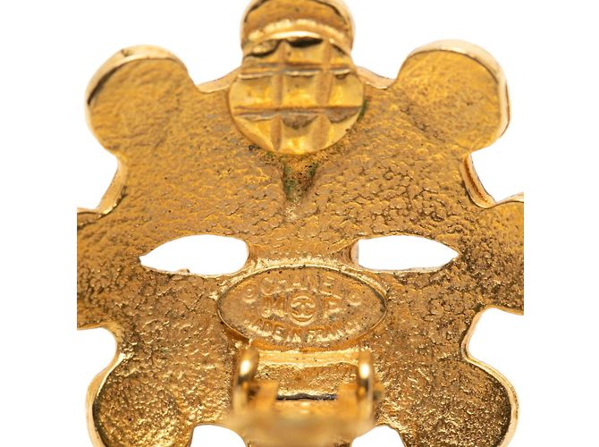 Orecchini vintage a clip Coco Mark di Chanel D'oro - vista 3