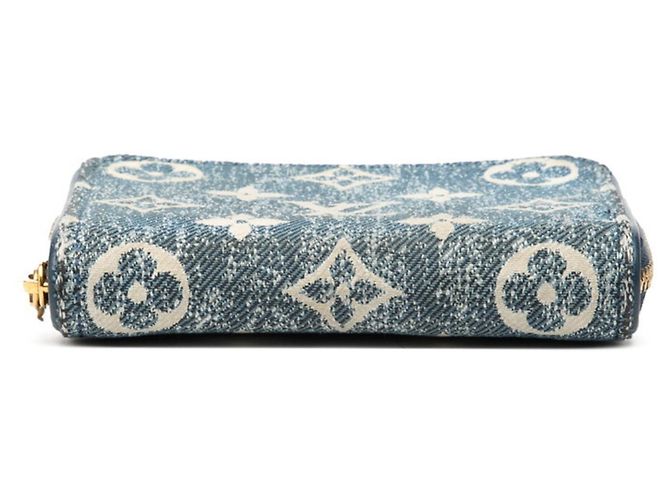 Monedero Zippy de denim jacquard Monogram Louis Vuitton Azul - vista 3