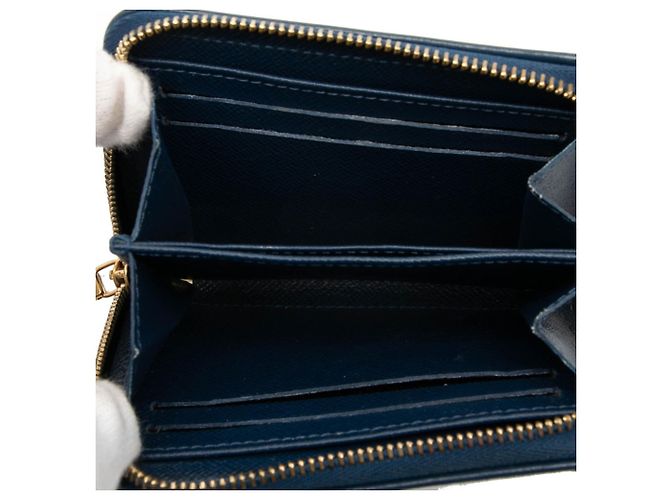 Monedero Zippy de denim jacquard Monogram Louis Vuitton Azul - vista 4