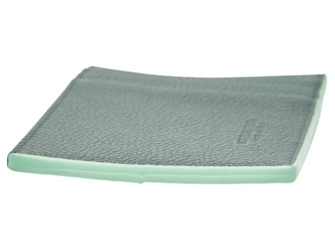 Tarjetero de cuero verde claro Bottega Veneta - vista 5