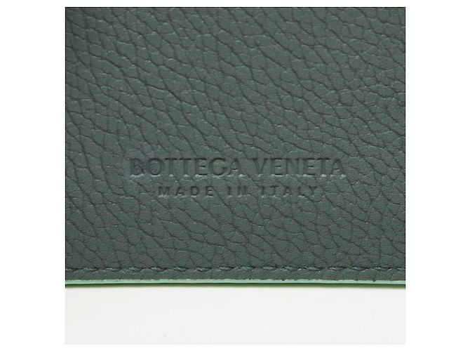 Tarjetero de cuero verde claro Bottega Veneta - vista 7