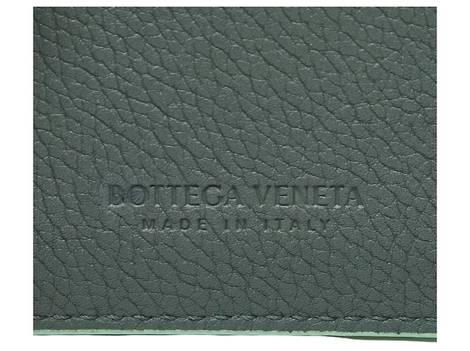 Tarjetero de cuero verde claro Bottega Veneta - vista 8