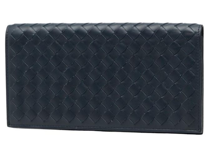 Billetera Bifold Intrecciato Bottega Veneta Azul marino - vista 2