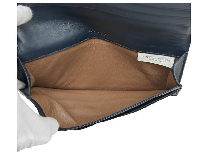Billetera Bifold Intrecciato Bottega Veneta Azul marino - vista 7