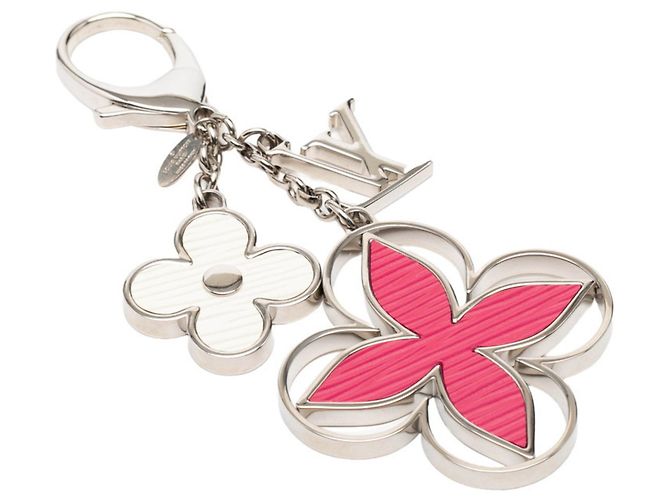 Portachiavi Limy di Louis Vuitton Argento Rosa Bianco - vista 2