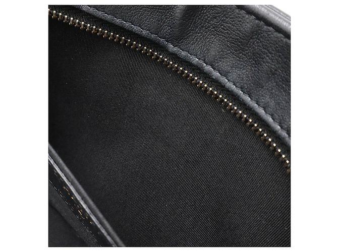 Timeless Chanel Matelassé Lammleder Clutch Tasche Schwarz - Ansicht 7
