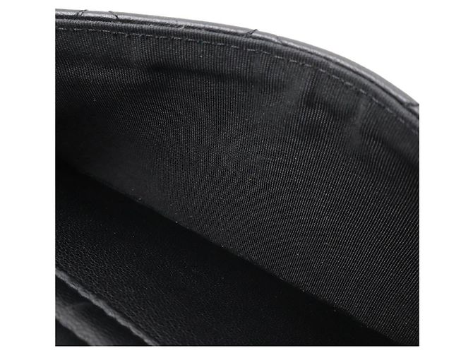 Timeless Chanel Matelassé Lammleder Clutch Tasche Schwarz - Ansicht 8