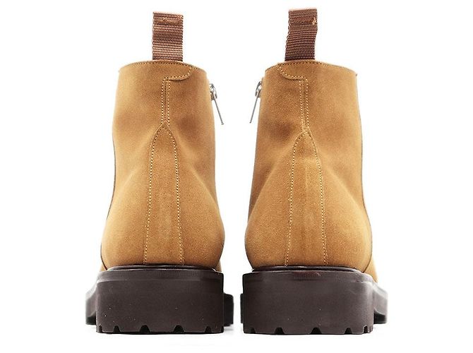 Autre Marque Stivali platform in suede WH Beige Cammello - vista 7