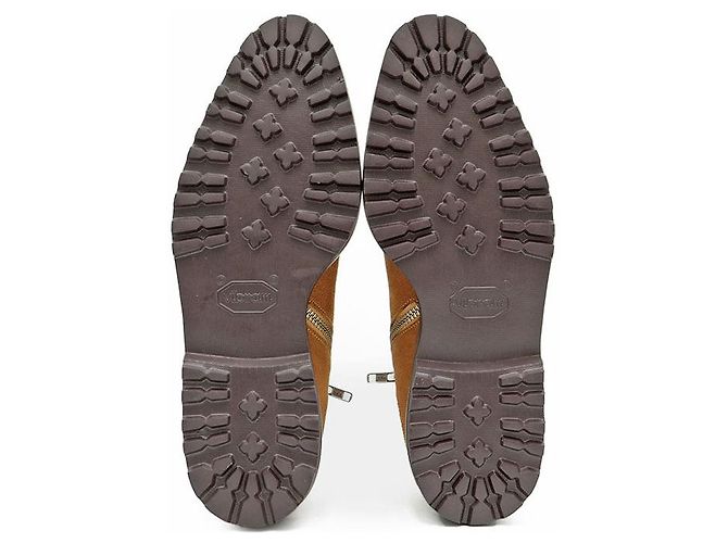 Autre Marque Stivali platform in suede WH Beige Cammello - vista 9