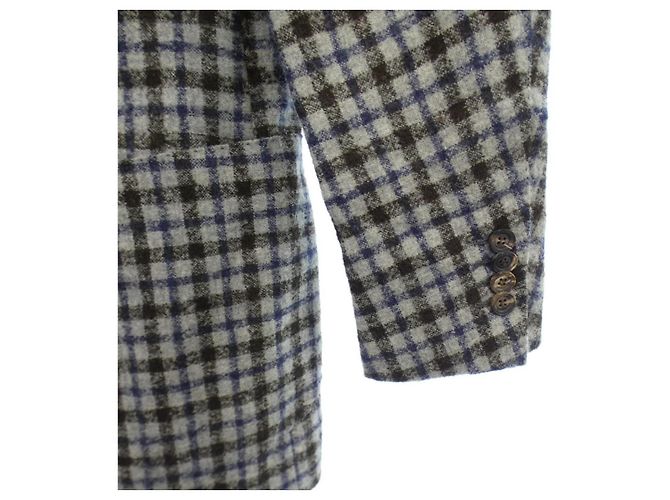 Autre Marque Chaqueta Stile Latino Napoli Castaño Blanco Azul - vista 6