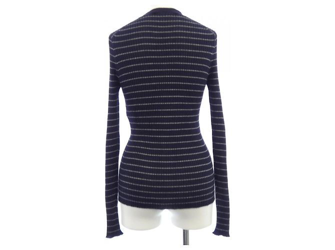 Cardigan in seta e cashmere Christian Dior Blu - vista 2