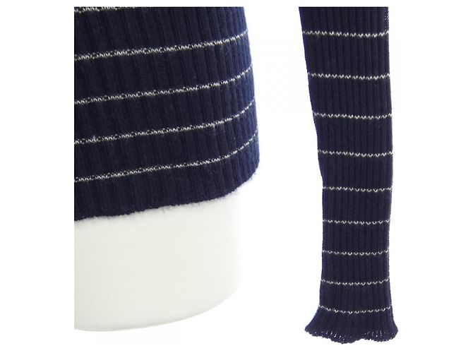Cardigan in seta e cashmere Christian Dior Blu - vista 6